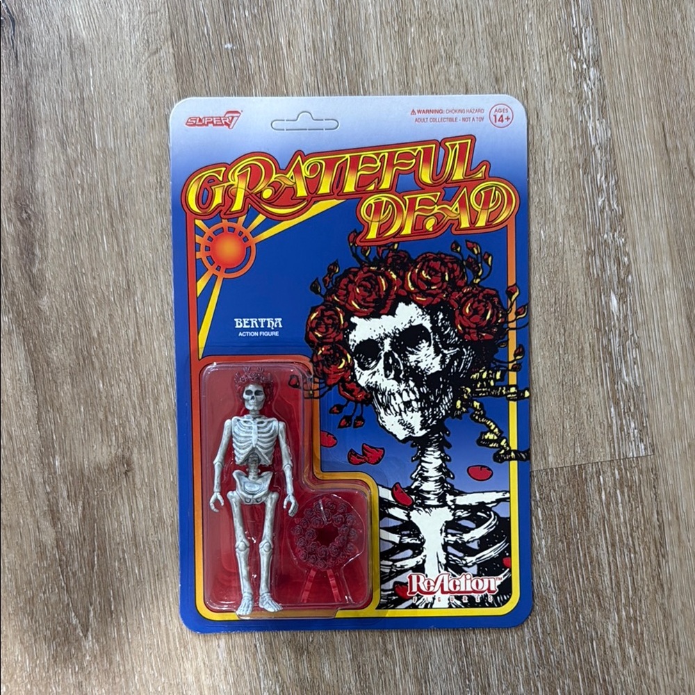 Super7 Grateful Dead Bertha Skeleton Action Figure